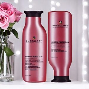 PUREOLOGY Anti Frizz Smooth Perfection Shampoo + Conditioner Duo